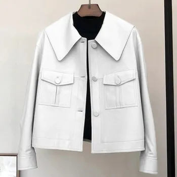 Dámská casual bunda Dámská kožená bunda P1947 M