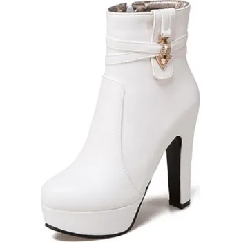 Dámské tenisky Dámské zimní kotníkové boty bílá 42