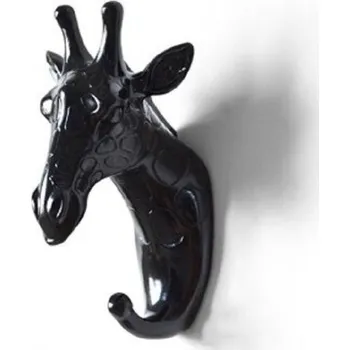 Věšák Dekorativní háček ve tvaru zvířete černá 4
