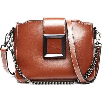Kabelka Dámská crossbody kabelka M1622 hnědá