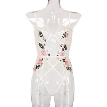 Body Dámské body s květinovým vzorem XS