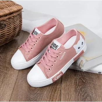 Dámské tenisky Dámské tenisky s kočičkou J1790 růžová 35,5