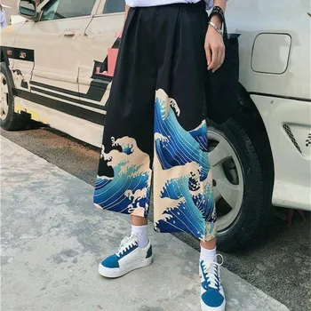 Dámské kalhoty Dámské volné kalhoty s potiskem