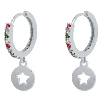 Šperk Dámské kruhové náušnice R31 stříbrná 2