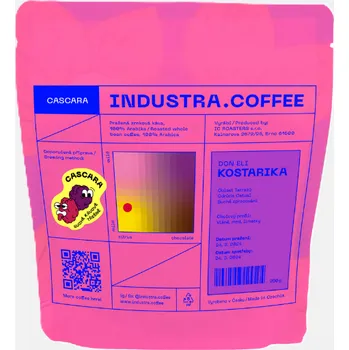 Káva Industra Coffee Cascara Kostarika sušené kávové slupky