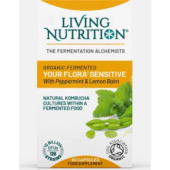 Přírodní produkt Living Nutrition Your Flora Sensitive Bio fermentovaná symbiotika s mátou a meduňkou