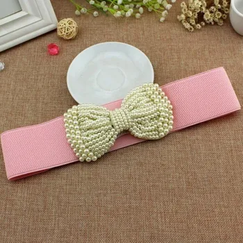 Opasek Dámský elastický pásek L232 růžová