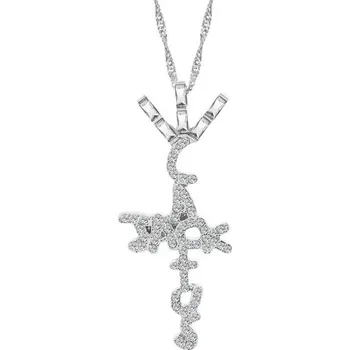 Náhrdelník Dámský náhrdelník s přívěskem D120 stříbrná