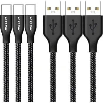 Datový kabel Datový kabel USB / USB-C 3 ks černá 1 m