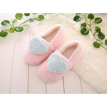 Dámské pantofle Dámská domácí obuv - Bačkory se srdcem modrá 38