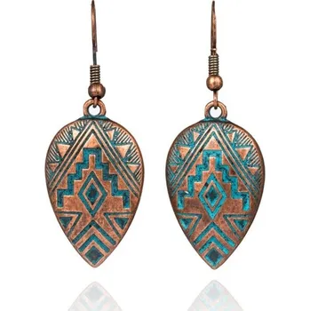 Náušnice Dámské visací náušnice G219 bronzová