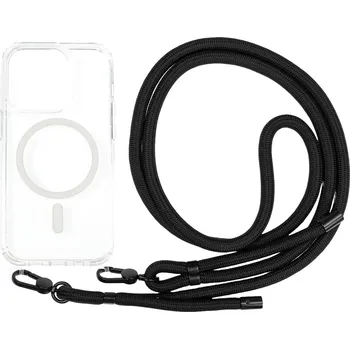 Pouzdro na mobilní telefon Kryt na mobil Mobile Origin Lanyard MagSafe Case Clear iPhone 14 Pro
