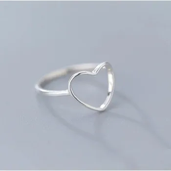 Prsten Dámský prstýnek se srdcem D1075 7,5