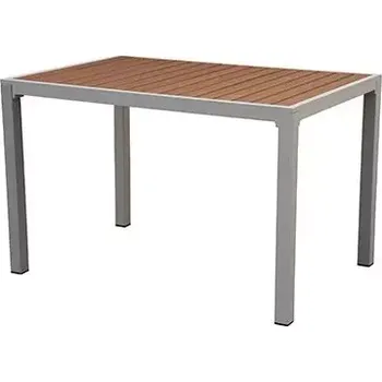 Zahradní stůl Zahradní stůl MARLON bílý/přírodní 140×80 cm