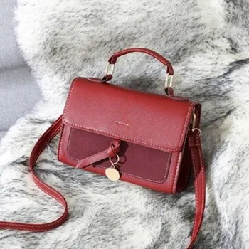 Kabelka Dámská crossbody kabelka M1710 vínová