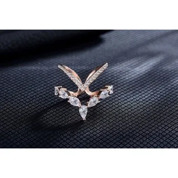 Prsten Dámský prstýnek D1290 starorůžová