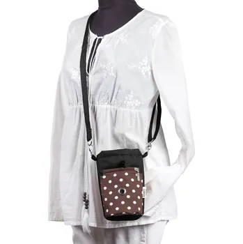 Pamlskovník Iridog Pamlskovník HAPPY černý s hnědým puntíkem v17 cm x průměr 11 cm