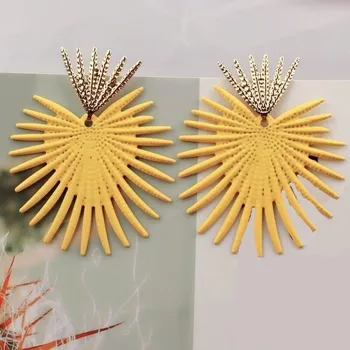 Náušnice Dámské visací náušnice G675 žlutá