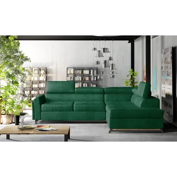 Sedací souprava Rozkládací rohová sedačka CAIRO zelená