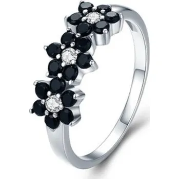 Prsten Dámský prstýnek s květinami D1177 bílá 7