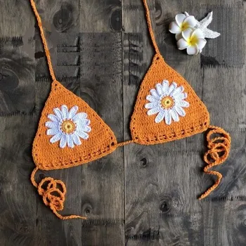 Dámské plavky Dámský horní díl plavek P642 oranžová