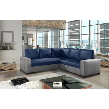 Sedací souprava Rohová sedací souprava CAMARO modrá / šedá