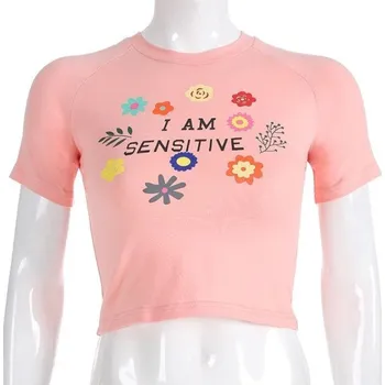 Dámský crop top s potiskem A1222 XS 5