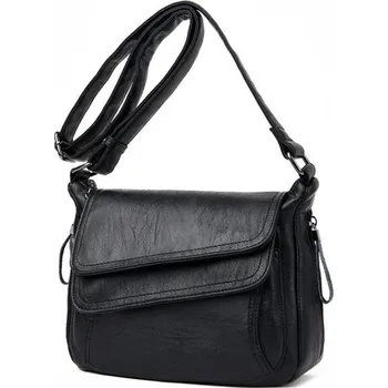 Kabelka Dámská kožená crossbody kabelka M750 černá