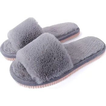 Dámské pantofle Dámské domácí pantofle A616 šedá 40