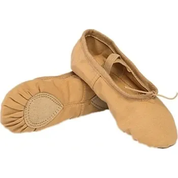 Dámské baleríny Dámské baletní taneční boty béžova 34