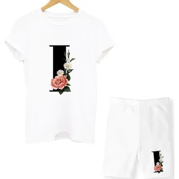 Dámské kraťasy Dámské tričko a kraťasy s písmenem L I
