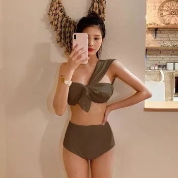 Dámské plavky Dámské bikiny P1045 hnědá M