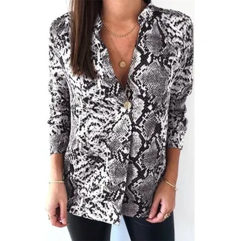 Dámská košile Dámská košile s hadím vzorem Libertad šedá S