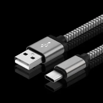 Datový kabel Datový kabel USB na USB-C K571 šedá 2 m
