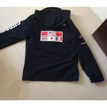 Dámská casual bunda Bunda s vlajkami černá S