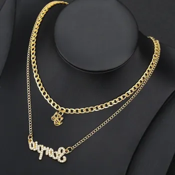 Náhrdelník Dámský dvojitý náhrdelník znamení zvěrokruhu 10