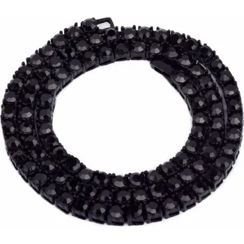 Náhrdelník Dámský náhrdelník se zirkony černá 46 cm