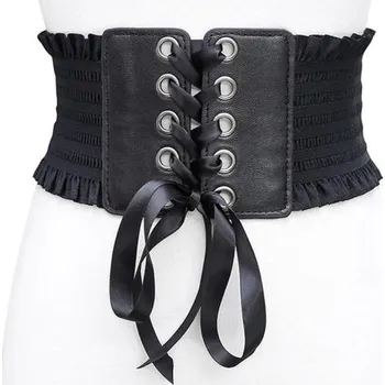 Korzet Dámský korzetový pásek se šněrováním černá