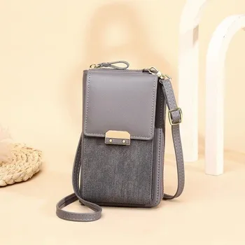 Kabelka Dámská crossbody kabelka M1018 šedá