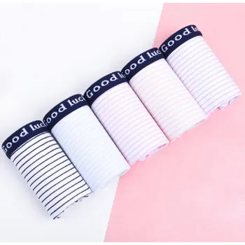 Kalhotky Dámské pruhované kalhotky - 5 ks M