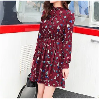 Dámské šaty Dámské mini šaty Francesca vínová M