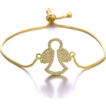 Náramek Dámský stahovací náramek anděl zlatá