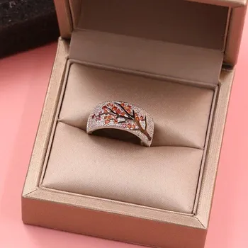 Prsten Dámský prstýnek se stromem oranžová