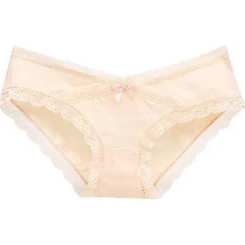 Kalhotky Dámské sexy kalhotky s krajkou A1020 béžova XS