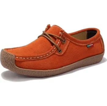 Dámské baleríny Dámské šněrovací boty A926 oranžová 35