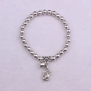 Náramek Dámský kuličkový náramek s přívěskem H566 1