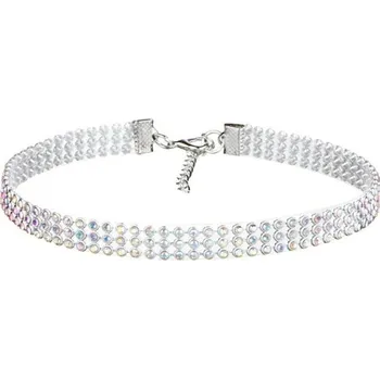 Náhrdelník Dámský choker s kamínky vícebarevná 1 cm