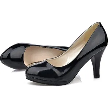 Dámské lodičky Dámské lesklé lodičky černá 36