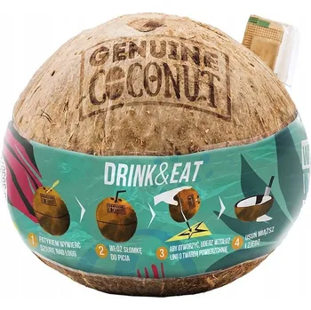 Kokos Genuine Coconut s brčkem BIO 750 g
