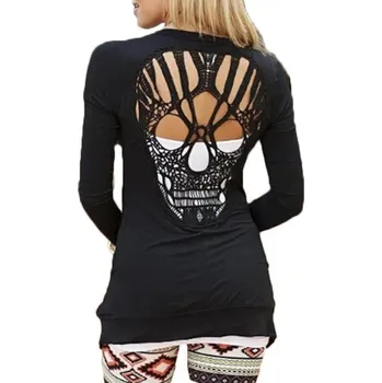 Dámský cardigan s lebkou XS